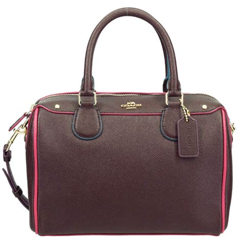 coach mini bennett satchel red.